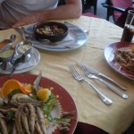 Starters at the Fish Restaurant
