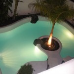 Villa's Pool By Night